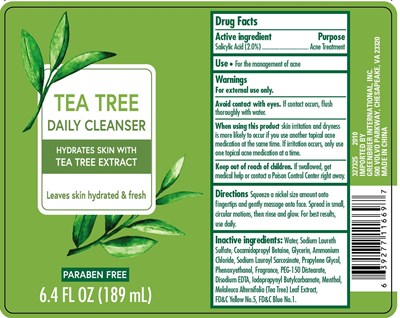 Label (Tea Tree Daily Cleanser 6.4oz Try Again)